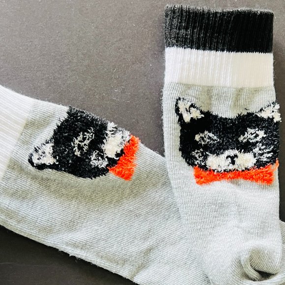 KENNETH JONES Women's Tuxedo Cat/Kitty Fun Socks OSFM - Picture 3 of 5